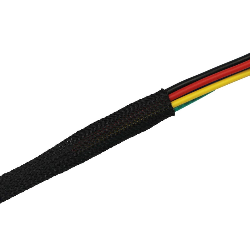CBAZY 30ft PET Expandable Sleeving Wire Cable Sleeve (1/6", Blue&Black) - Image 2